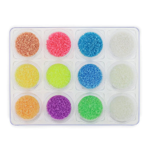 Ensemble de pigments pailletés qui brillent dans le noir - NGS-001 - Chunky